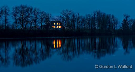 Canalside House At First Light_P1220896-901.jpg - Photographed along the Rideau Canal Waterway near Smiths Falls, Ontario, Canada.
